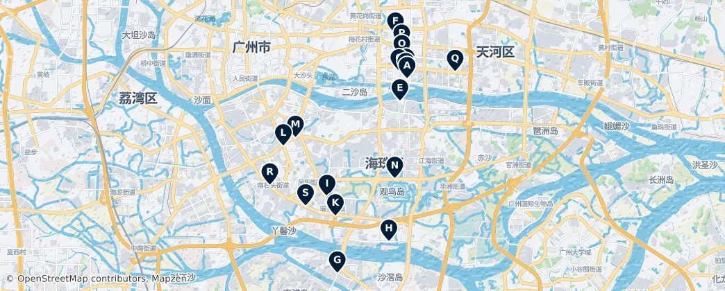 Map of District de Haizhu