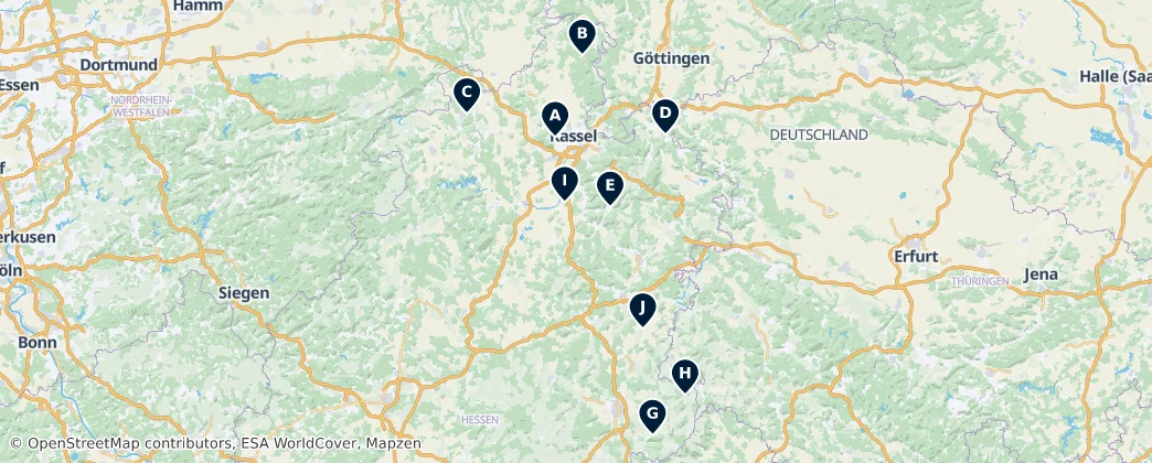 Map of District de Cassel