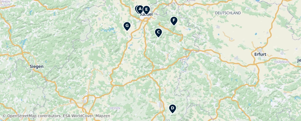 Map of District de Cassel