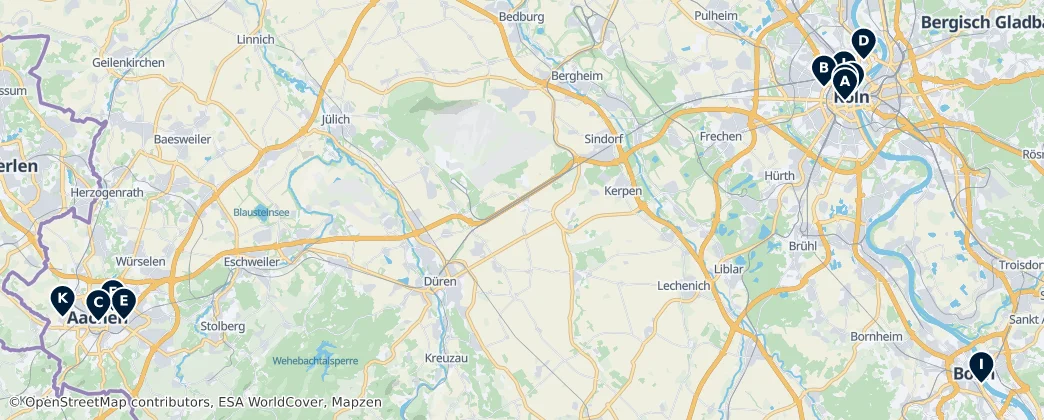 Map of District de Cologne