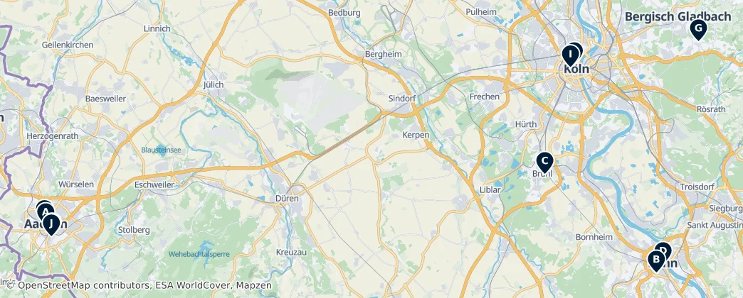 Map of District de Cologne