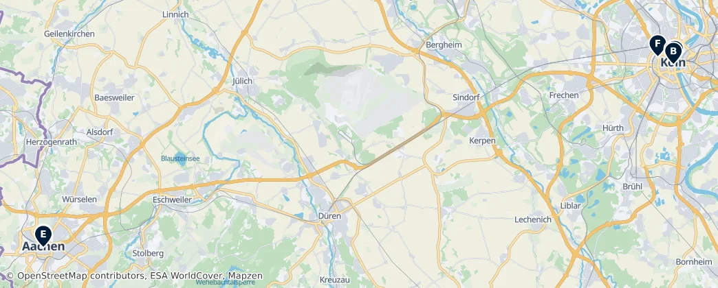 Map of District de Cologne