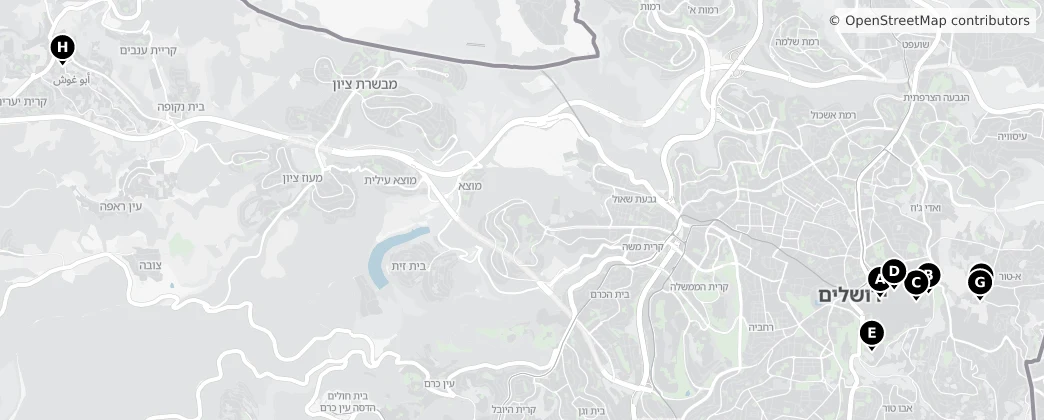 Map of District de Jérusalem