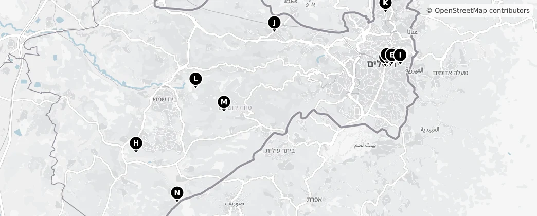 Map of District de Jérusalem