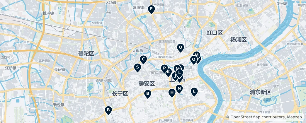Map of Jing'an