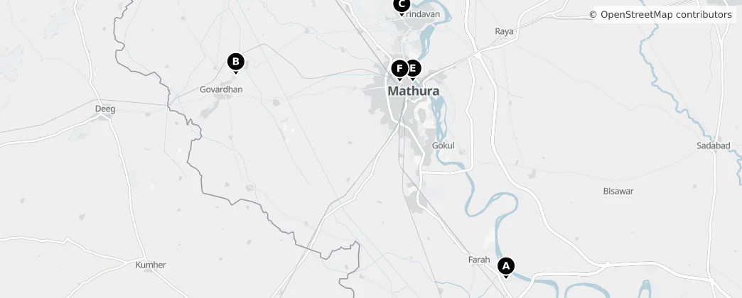 Map of Mathura