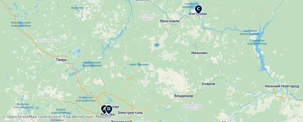 Map of District fédéral central