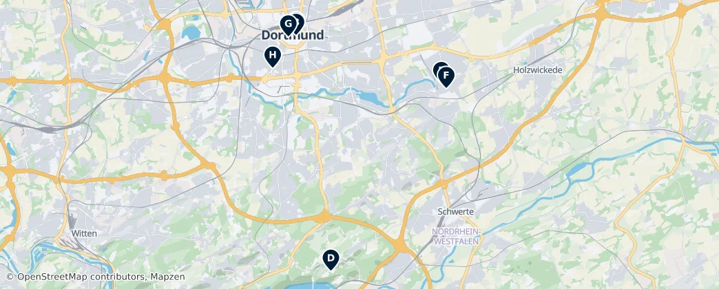 Map of Dortmund