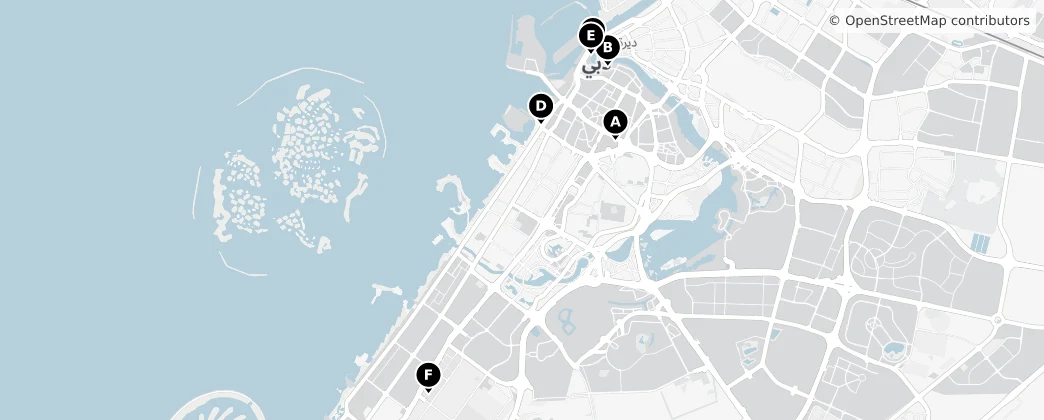 Map of Doubaï