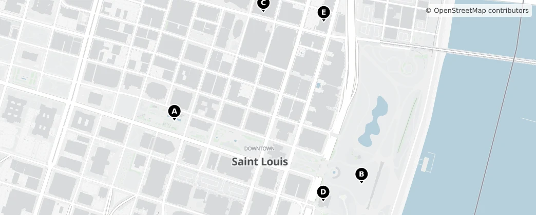 Map of Downtown