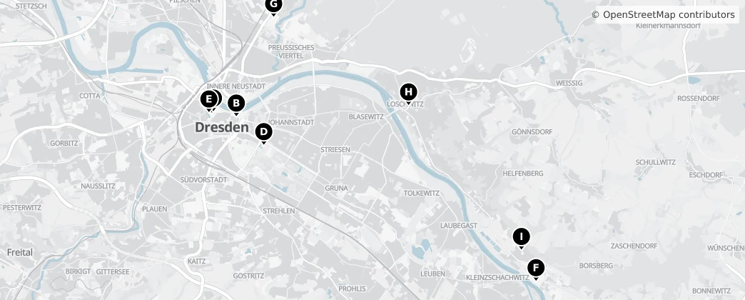 Map of Dresde