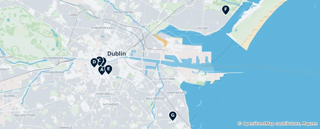 Map of Dublin