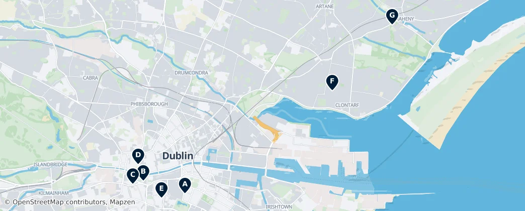 Map of Dublin