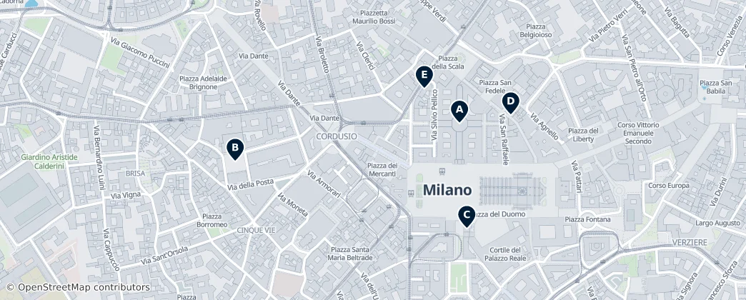 Map of Duomo
