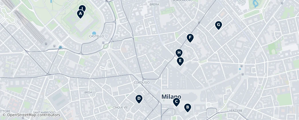 Map of Duomo