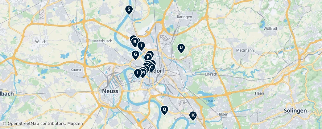 Map of Düsseldorf