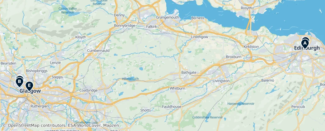 Map of Écosse
