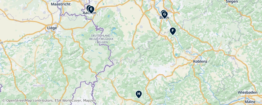 Map of Eifel