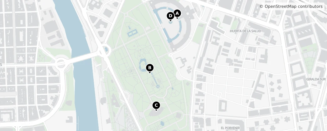 Map of El Prado-Parque de María Luisa
