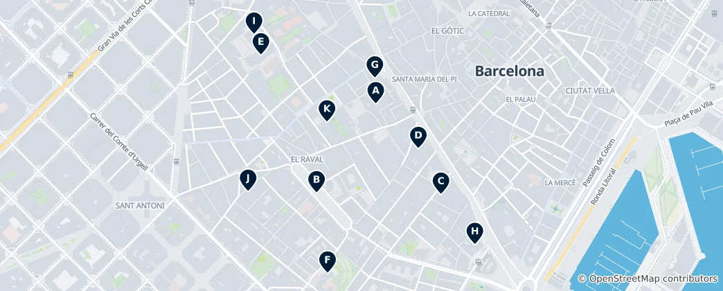 Map of El Raval