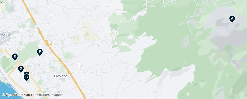 Map of Ercolano