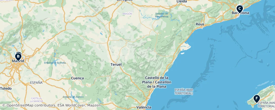 Map of Espagne