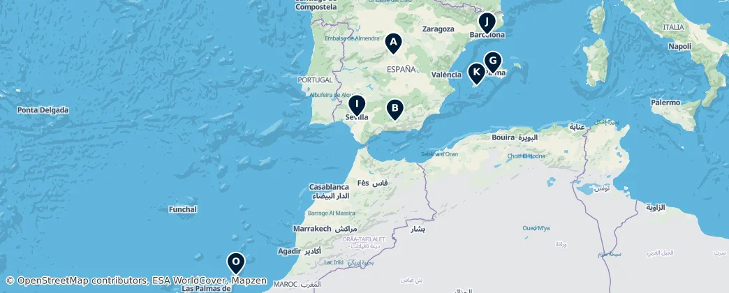 Map of Espagne