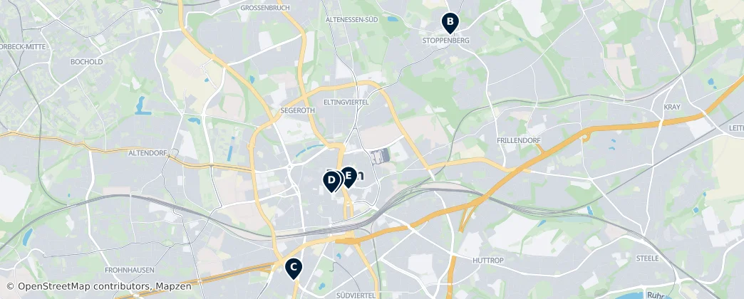 Map of Essen