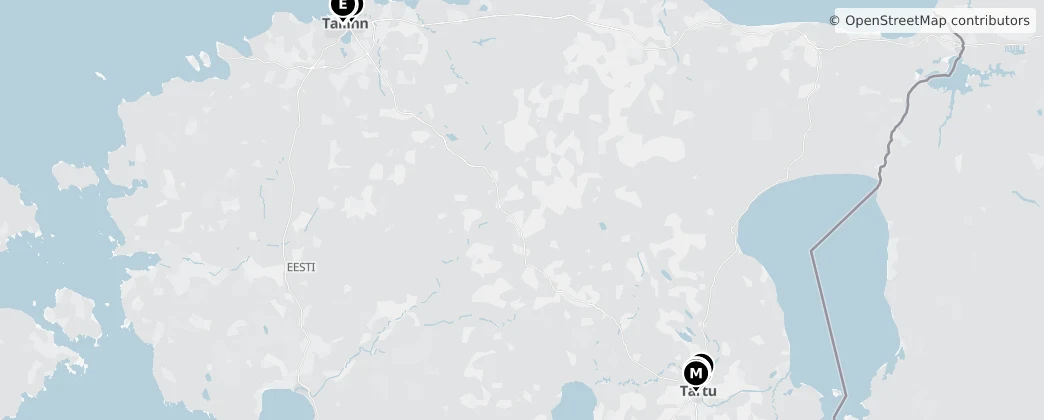 Map of Estonie