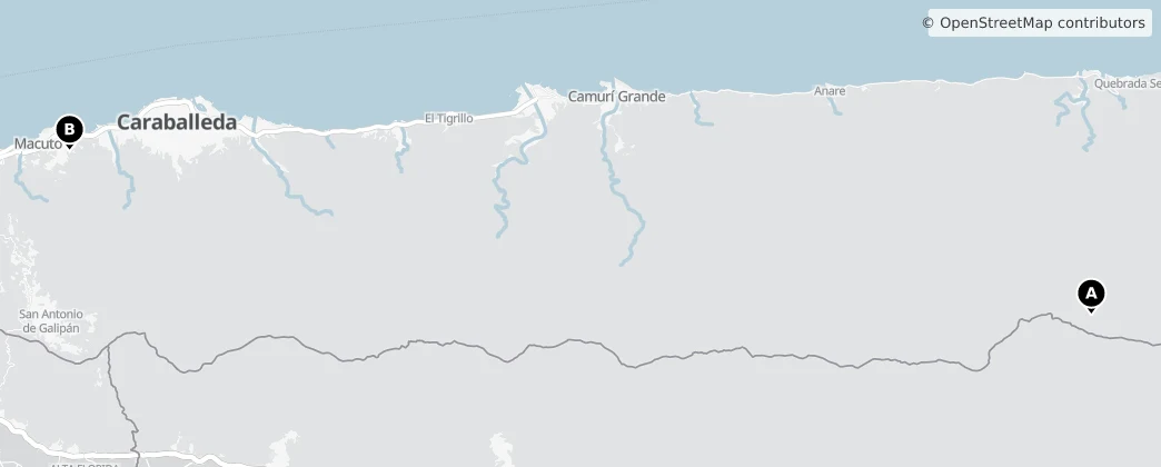 Map of État de Vargas