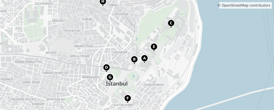 Map of Fatih