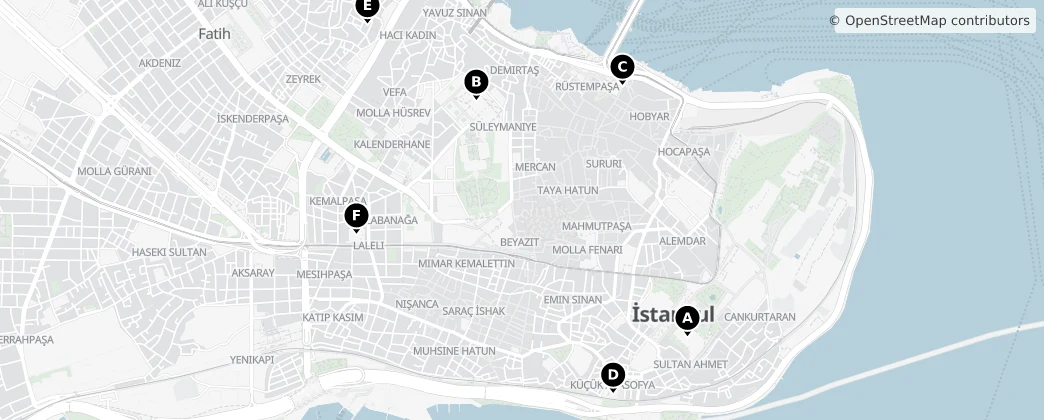 Map of Fatih