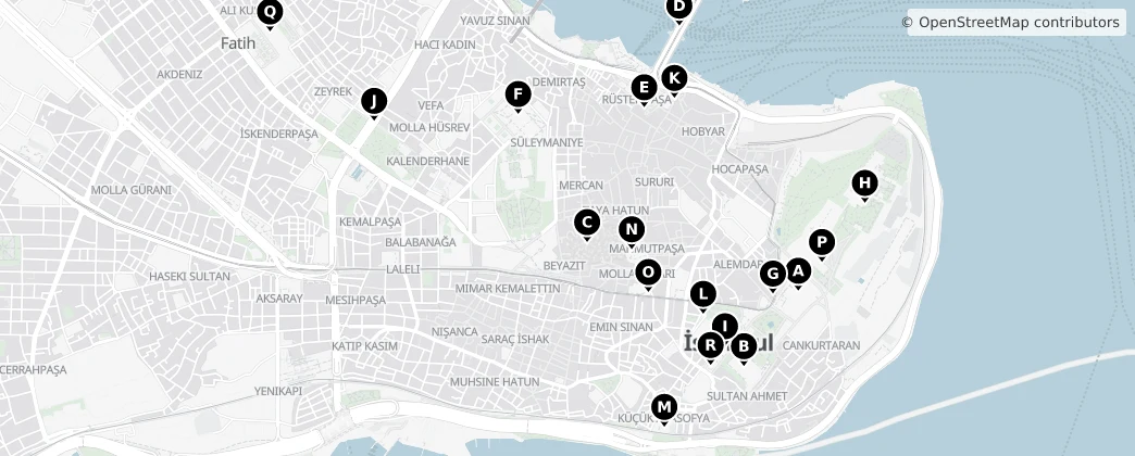 Map of Fatih