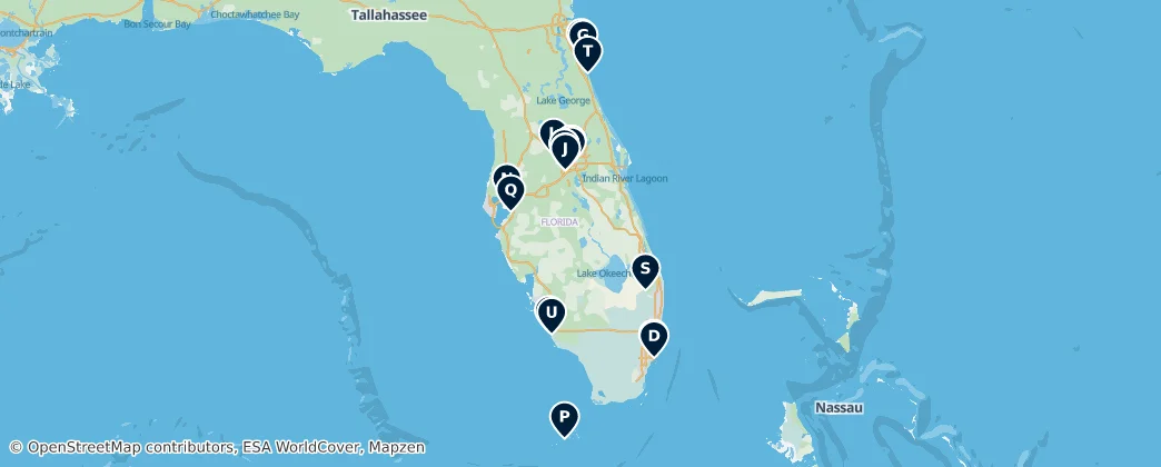 Map of Floride