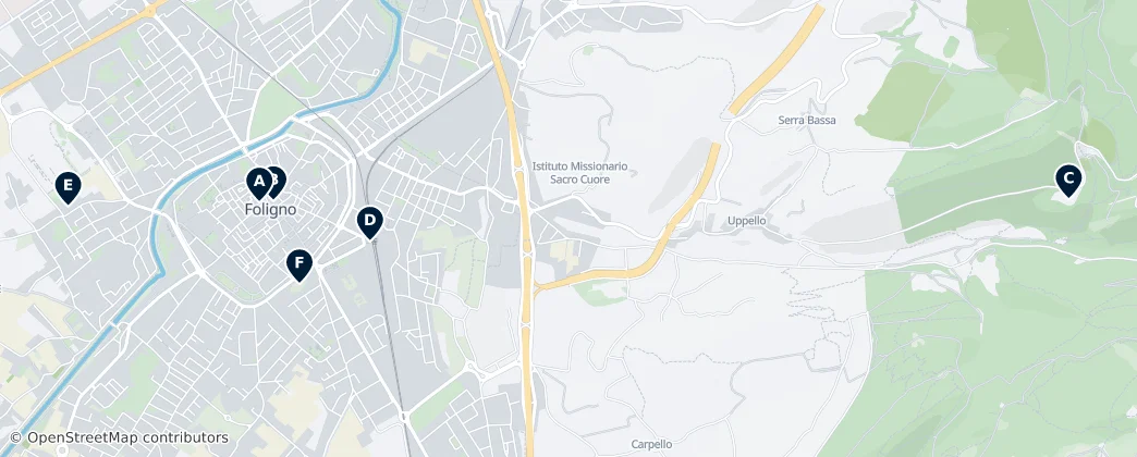 Map of Foligno
