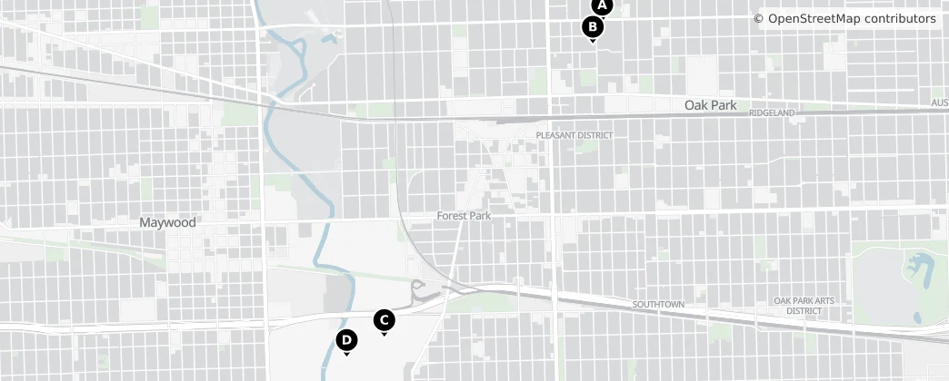 Map of Forest Park