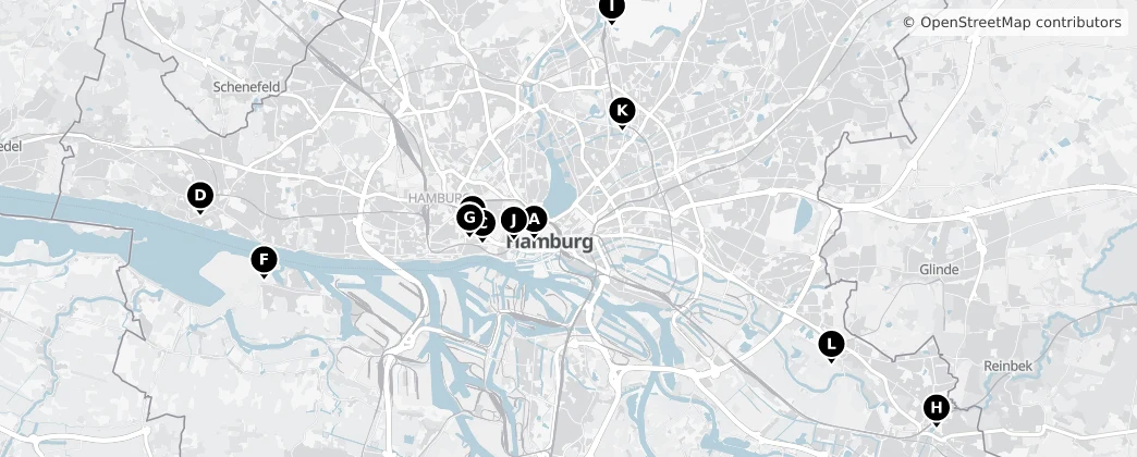 Map of Hambourg