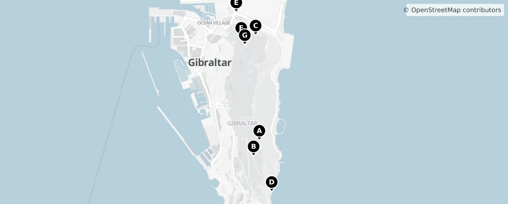 Map of Gibraltar