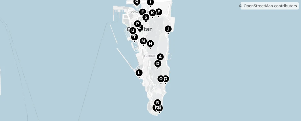Map of Gibraltar