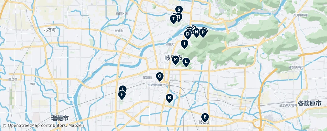 Map of Gifu