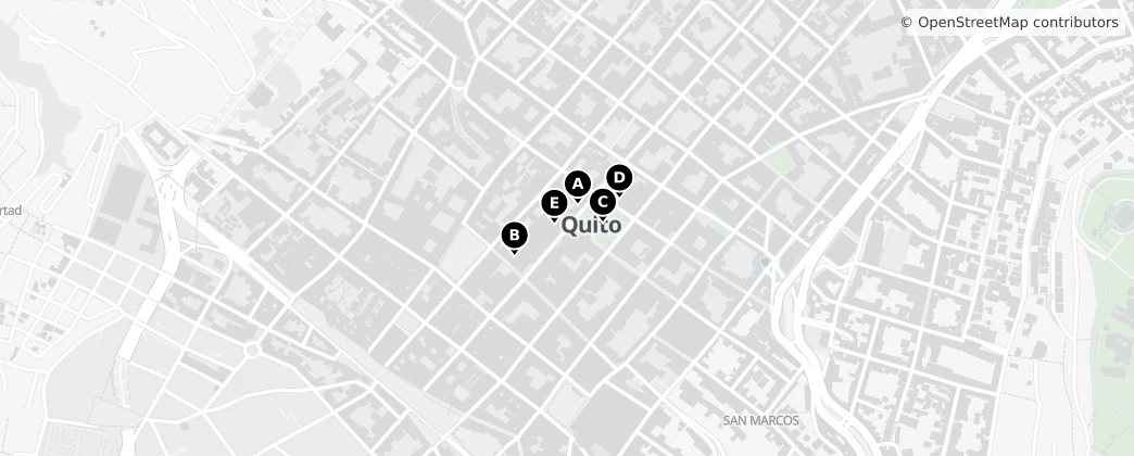 Map of Gonzalez Suarez