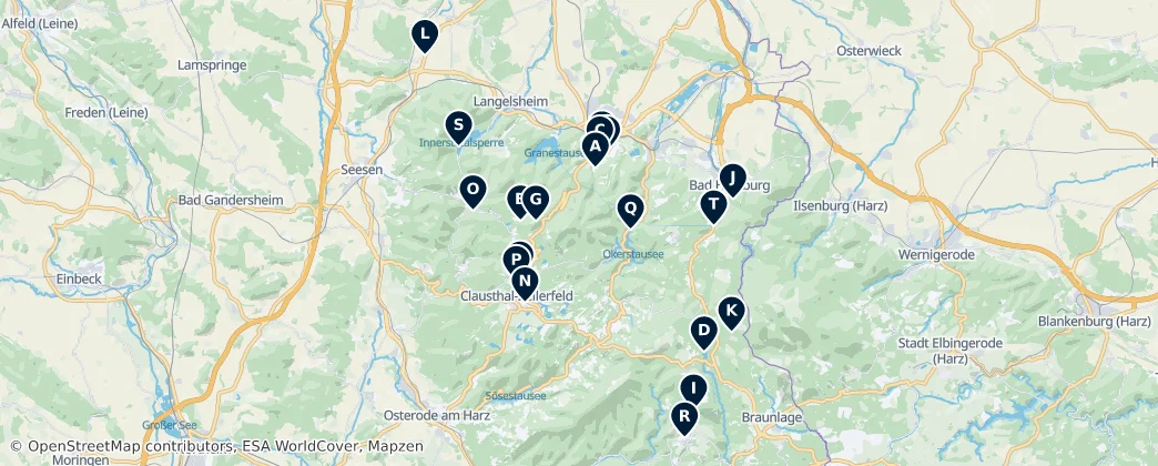 Map of Arrondissement de Goslar