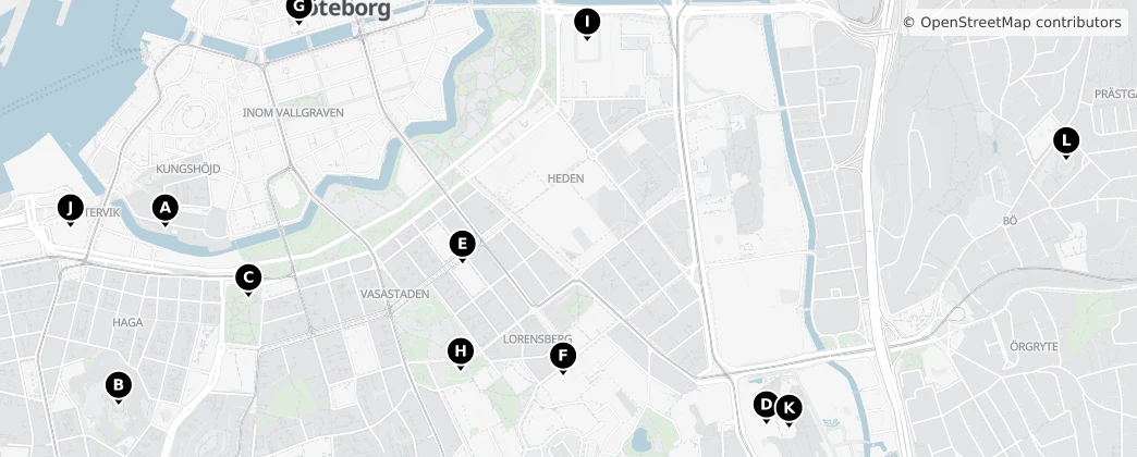 Map of Göteborg
