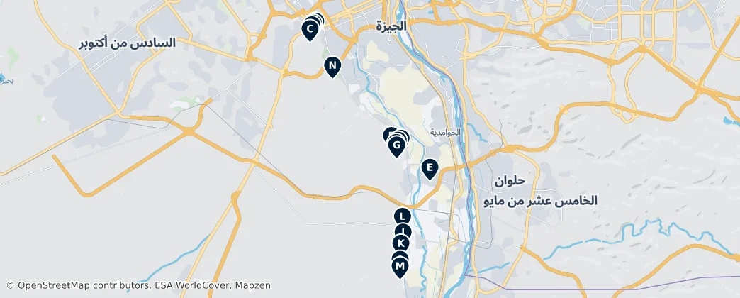 Map of Gizeh