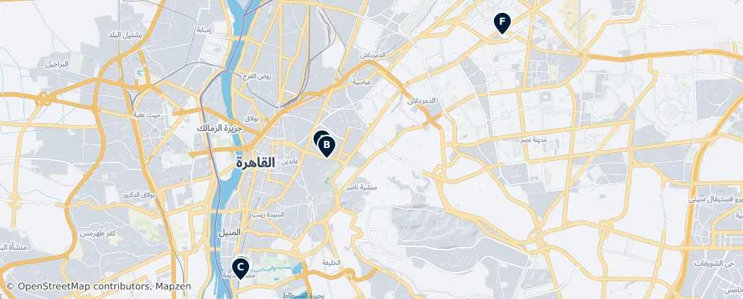 Map of Le Caire