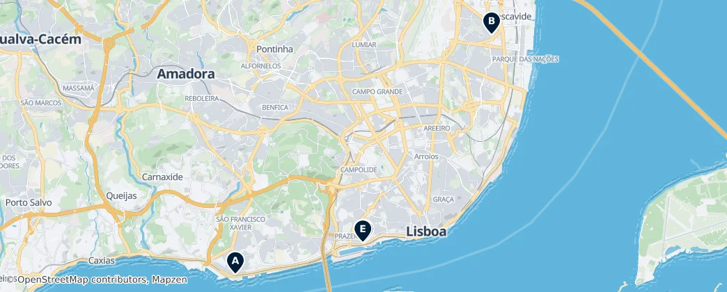 Map of Grand Lisbonne