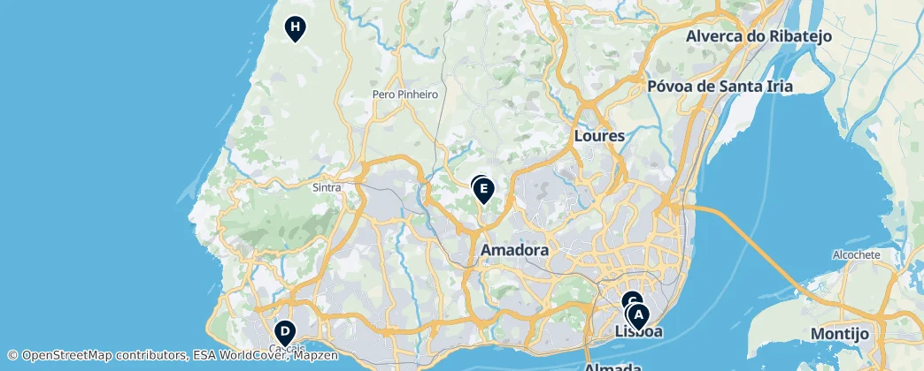 Map of Grand Lisbonne