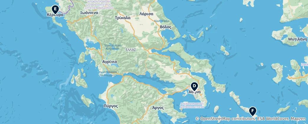 Map of Grèce