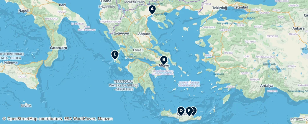 Map of Grèce