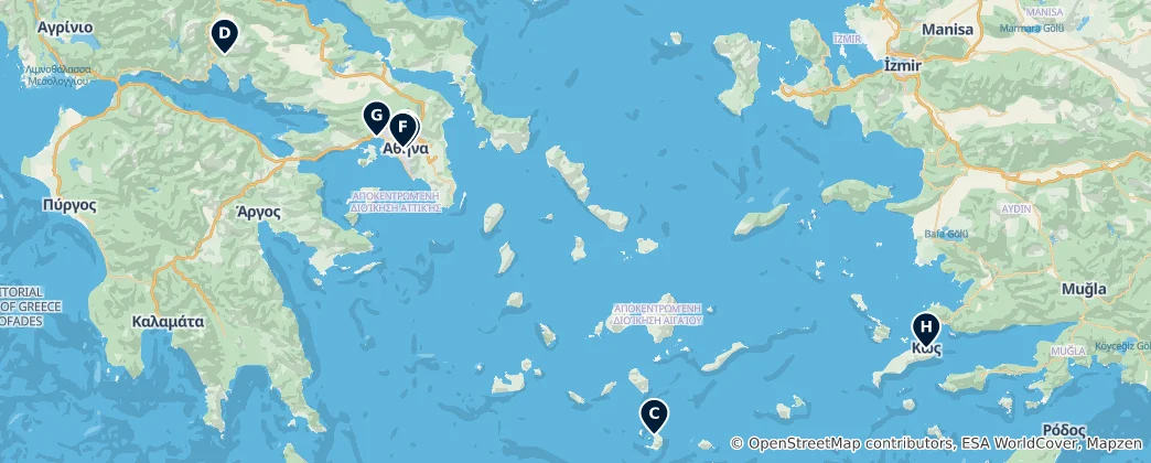 Map of Grèce